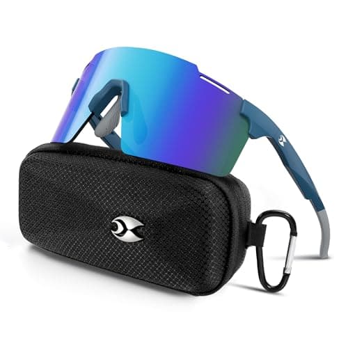 Sports Cycling Glasses for Men: Lightweight UV400 Protection Sunglasses for Women Running Ride Pickleball Fishing TR90 - Image 1