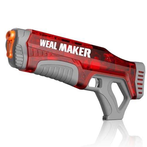 YTKIH Self-Filling Function Electric Water Gun IP67 Waterproof, Summer Automatic Pulse Quickly Shooting Squirt Guns, Watergun Blaster for Pool/Beach Toys (Red) - Image 1