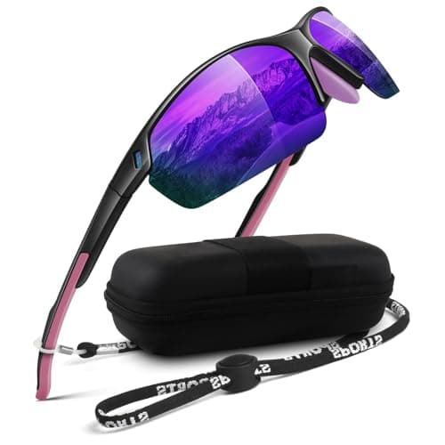 WEAROYO Polarized Sunglasses Men Womens,Flexible TR90 Semi Rimless Frame,Wraparound UV400 Sports Sun Glasses Running Fishing - Image 1