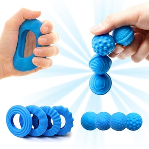 Sizobi Magnetic Fidget Balls Silicone Fidget Toys for Adults & Teens,4PCS Stress Relief Sensory Toys for Autism ADHD Anxiety,Quiet UFO Office Desk Stress Toys,Stocking Stuffers for Women Men Teen Gift - Image 1