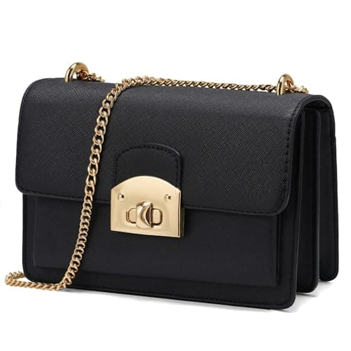 Goinsound Women's Designer Handbags Leather Flap Crossbody Purse luxury Convertible Chain Shoulder Bag - Image 1