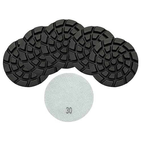 Diamond Concrete Polishing Pads - BRSCHNITT 6pcs 4 inch Grit#30 Resin Bond Renew Pads Beton Floor Renew Reparing Disk - Image 1