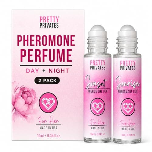 Pretty Privates 2 Pack Pheromone Perfume Oil for Women – Light, Unscented Roll-On with Gentle, Skin-Friendly Formula – Designed for Everyday Confidence and Freshness – 10ml Elegant Travel Size - Image 1