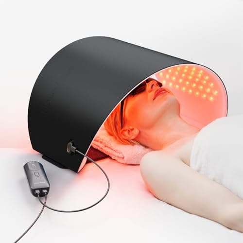 Hello Face FDA Cleared Red Light Therapy Mask for Face and Neck, 4 Modes LED Light Therapy, Blue Infrared Red Light Therapy, PDT Photons Facial Skin Care Device for Wrinkles and Acne - Image 1