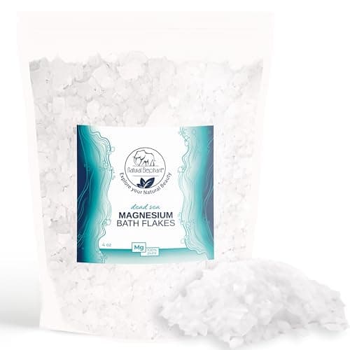 Natural Elephant Dead Sea Magnesium Bath Flakes | 4 oz Trial Size (113g) | Pure Magnesium Chloride Soak for Body and Foot | Ideal for a Soothing Bath Experience | Alternative to Epsom Salt - Image 1