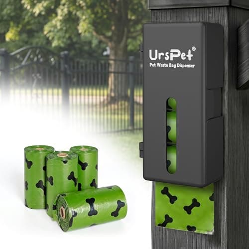 Portable Dog Poop Bag Dispenser, 60 Bags, Black - Image 1