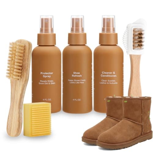 UGOOOSI Suede Care Kit, Deep Cleaning Shoe Cleaner with Water and Stain Repellent Spray | Professional Grade Suede Brush & Eraser Set for Restoring Nubuck, Sheepskin Shoes and Boots - Image 1