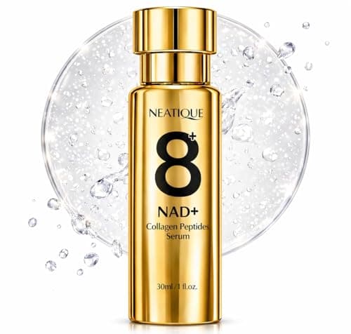 Neatique NAD+ Peptide Boosting Serum with Niacinamide & Hyaluronic Acid Collagen, 8AM/8PM Routine Firming Hydrating Face Serum for Radiant Glow for Fine Lines and Moisturing Skin, 1 fl oz (30 ml) - Image 1