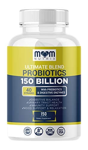 Probiotics 150 Billion CFU - 40 Strain Probiotics for Women, Men and Adults - Shelf Stable Probiotic with Organic Prebiotic - Acidophilus Probiotic - 150 Capsules - Made in USA - Image 1
