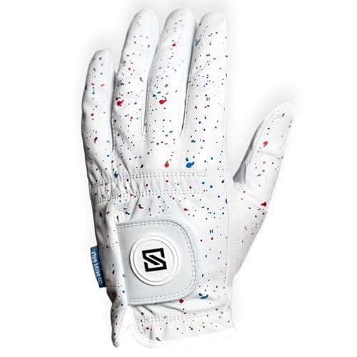 SKIVE Golf Premium Golf Glove | 100% AAA Cabretta Leather | Cool Golf Gloves Men | Serious Feel & Performance | Mens Golf Gloves Left Hand - Image 1
