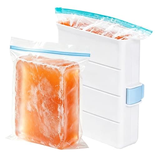 iCASA 6 Cup Soup Cubes Freezer Molds for Food Storage Bags - Image 1