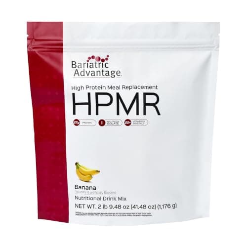 Bariatric Advantage High Protein Meal Replacement Drink Mix - Protein Powder Whey Isolate for Gastric Bypass & Sleeve Gastrectomy Patients - 28 Servings with 27 g Protein - Banana - 43.46 oz - Image 1