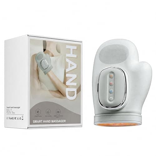 Hand Massager with Heat and Compression - Cordless Electric Hand and Wrist Massager for Arthritis,Carpal Tunnel & Finger Pain Relief - 5 Levels 3D Wave Pressure,3 Heat Settings- Health Wellness Gift - Image 1