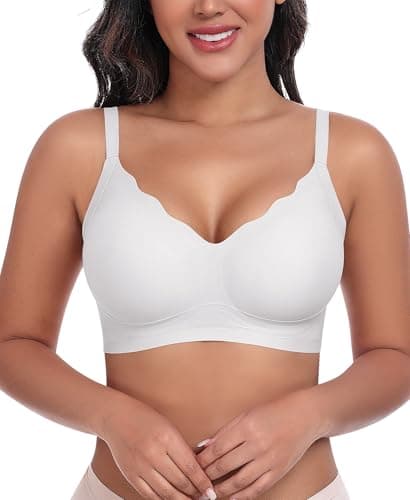 Ganado Seamless Wireless Bras for Women No Underwire Bras Supportive Bralette Padded Comfort T Shirt Bra - Image 1