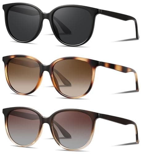 YMRFW Retro Polarized Sunglasses for Women Men Classic Vintage Style Trendy Shade UV400 Protection Lens - Image 1