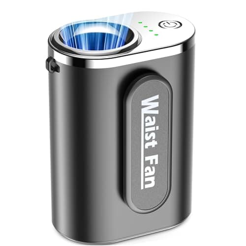 SLENPET Waist Clip Fan, 18000RPM Portable Belt with 4 Speeds, 4000mAh Battery, 0.34LBS, Max 12H Use, Type-C Charging, Rechargeable Cooling Design for Under-Shirt & Outdoor Travel - Image 1