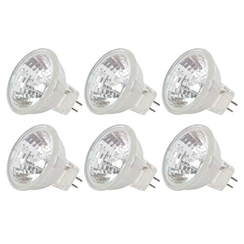 Simba Lighting MR11 Halogen 20W 12V FTD Spotlight Light Bulbs (6 Pack) 2-Pin 220lm for Landscape, Accent, Track Lights, and Fiber Optics, GU4 Bi-Pin Base, Glass Cover, Warm White 2700K Dimmable - Image 1