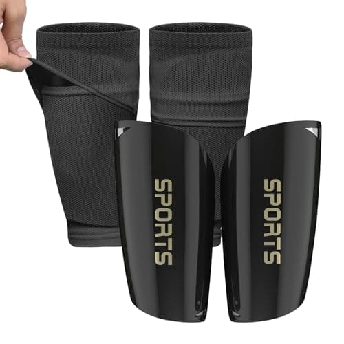 ATHCISE Kids Youth Soccer Shin Guards with Sleeves, Slip in Shinguards Soccer Shin Pads for 3-15 Years Old Boys Girls Child Teens - Image 1