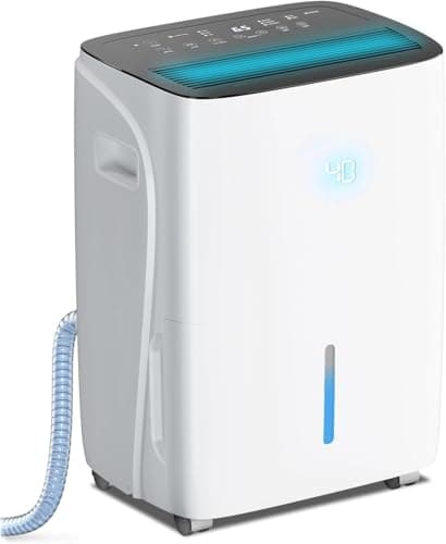 COWSAR 150 Pint Dehumidifier for Home Office Basement with Drain Hose, Energy Saving, Front LED Display, 8L Water Tank, Ideal for Spaces up to 7500 Sq. Ft., Featuring Auto Defrost,3 Modes, 24H Timer - Image 1