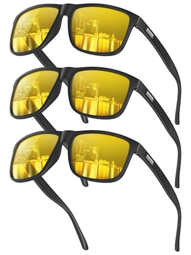 CIFOYA Sunglasses-for-Men Polarized Mens Sunglasses: Retro Sun glasses with UV Protection for Driving Fishing Golf - Image 1
