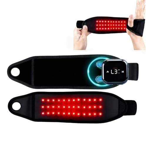 Suerbeaty Cordless Red Light Wristband for Hands Wrist, 660nm & 850nm NIR Light Wrap for Daily Comfort Support, 2000mAh Rechargeable Controller with Auto-Off Timer - Image 1