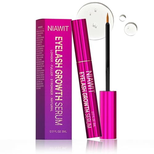 NIAWIT Eyelash Growth Serum and Eyebrow Enhancer – Advanced Formula for Longer, Fuller, Thicker Lashes & Brows Naturally | Nourishes Sparse Lashes with Biotin, Peptides - Gentle & Non-Irritating - Image 1