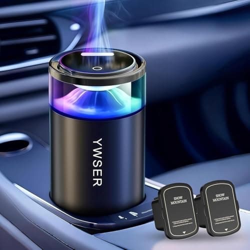 Smart Car Air Freshener, Enlarged Spray Nozzle, Car Air Freshener Diffuser Pro, Auto On/Off, Adjustable Modes, 8 Ambient Lights, Long-lasting Premium Scents (Grapefruit) - Image 1