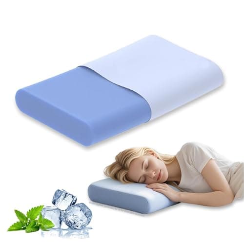 AEPINBH Cervical Pillow for Neck Pain Relief, 3.9 Inch Cooling Memory Foam Pillow, Ergonomic Support Pollow for Side and Back Sleepers - Image 1