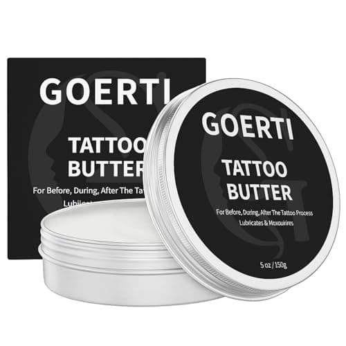 GOERTI Tattoo Aftercare Balm 5oz – Tattoo Butter for Hydrates New Tattoos & Brightening Old Ink | Vegan, Non-Greasy Moisturizer Cream for Tattooed Skin | Tattoo Cream for Dry & Sensitive Skin - Image 1