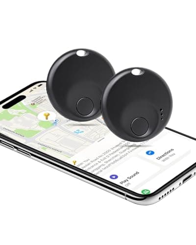Air Tracker Tags-2 Pack - for iOS Only - Bluetooth Keys Finder Luggage Tracker Compatible with Apple Find My APP, Item Locator for Luggage, Backpack, Suitcases - Image 1