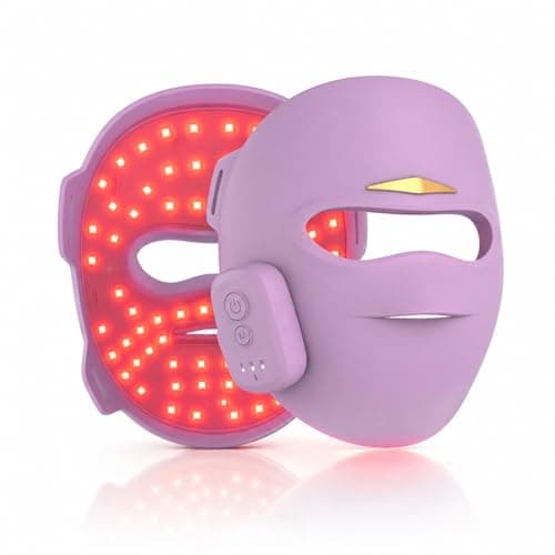 Starxi 4D Laser Light Therapy Mask, Red Light Therapy Mask for the Face, Professional Skin Rejuvenation, Deep Anti-Aging and Wrinkle Reduction for Home & Travel, Gifts for Women, Moms, and Wives- Pink - Image 1