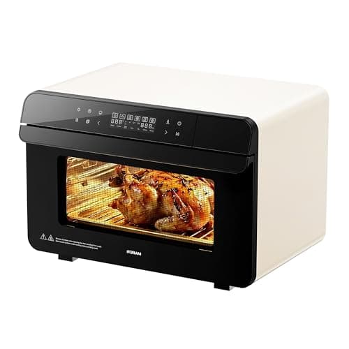 ROBAM Toaster Air Fryer Combi Oven, Countertop Steam Oven 14-in-1 with Convection Steam Roast & Bake, Multi-Stage Cooking, Self-Clean, 7 Modes, 30 Built-In Recipes, for Kitchen Pizza Baking (White) - Image 1