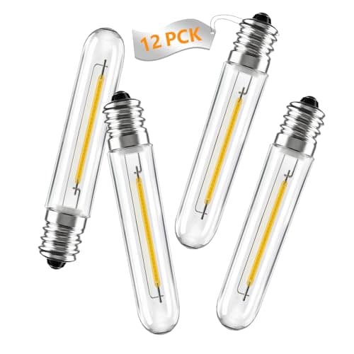 Kivonfa 12 Pack LED Replacement Bulbs E12, T13 LED Light Bulbs for Outdoor String Lights Shatterproof, Dimmable E12 Candelabra Bulbs for S14 G40 C7 Night Lights, Chandeliers for Indoor Outdoor Use - Image 1