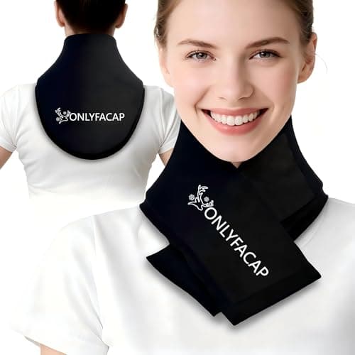 Flexible Neck Ice Pack Wrap, Reusable Gel Hot & Cold Therapy for Neck Pain Relief, Hands-Free Cervical Ice Compress Stays Cold 20 Mins for Post-Surgery, Stiffness, Sports Injury and Office Use - Image 1