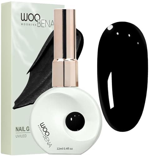 Woobena 12ml Nail Gel, Gel Polish UV Nail Gel Kit with Long Lasting, Salon-Quality Gel Polish Colors for DIY Nail Art at Home HEMA/TPO Free (HC016)