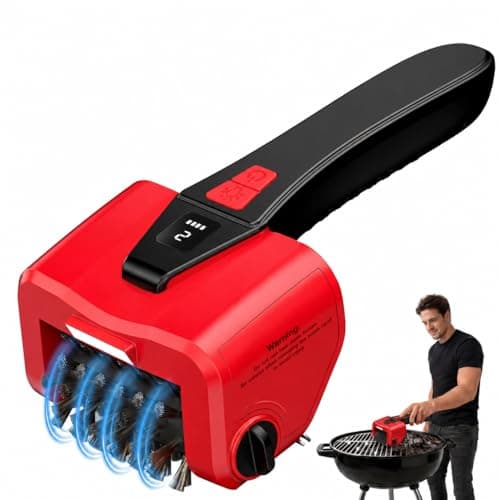 Electric Grill Brush-Bristle-Free Spinning-Grill-Cleaning-Brush-Outdoor-Automatic-BBQ-Grill-Cleaner with LED,Dual-Speed Motor,4500mAh Rechargeable Motorized Power Barbecue Safe Heavy Duty Tool - Image 1
