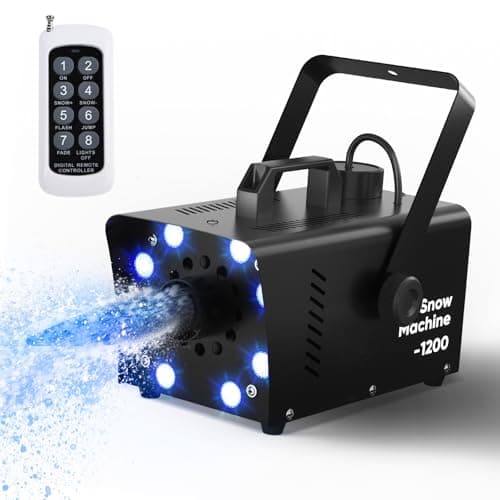 UPGREY 1200W Snow Machine for Outdoors and Indoors, Fake Snow Maker for Party - Image 1