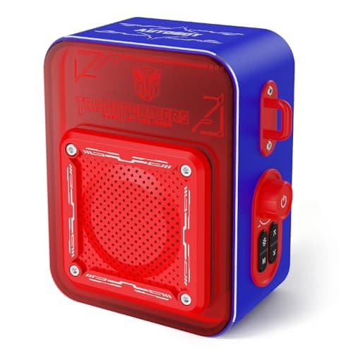 Transformers Portable IPX5 Waterproof Bluetooth Speakers, 6 RGB Light Modes Small Computer Speakers - Desktop & Outdoor with 5W Sound, Bluetooth 5.4, TWS Pairing, Valentines Birthday Gifts - Blue - Image 1