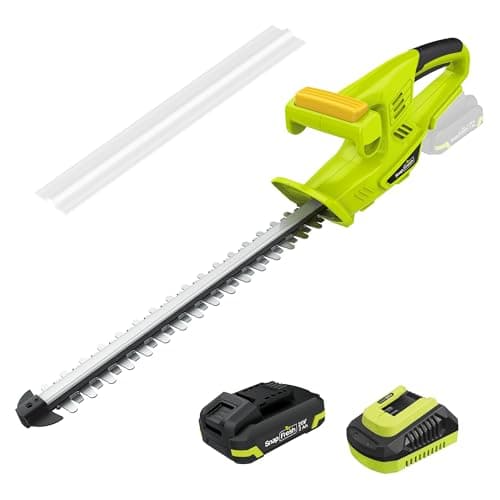 SnapFresh 20V Cordless Hedge Trimmer, 18" Electric Hedge Trimmer with Dual-Action Blades, 2.0Ah Battery Powered Hedge Trimmer Fast Charger Included, 4Lbs Hedge Clippers for Bushes, Shrubs & Yard Work - Image 1