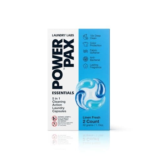 PowerPax 5-in-1 Commercial Laundry Detergent Capsules for Vending Machine, Linen Fresh, 100 Count in 2 Packs – Stain Remover, Color Booster, Fabric Softener for Coin Vend Laundromat Supplies - Image 1