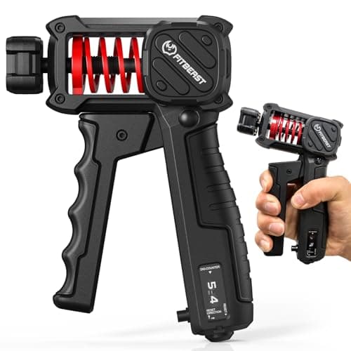 FitBeast Grip Strength Trainer with Built-In Counter, Adjustable Hand Gripper Strengthener 30–130LB, Forearm Strengthener for Office & Home Training - Image 1