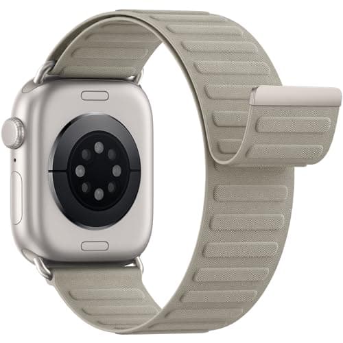 Magnetic Sport Bands Patented Compatible with Apple Watch Band 49mm 46mm 45mm 40mm 44mm 38mm 41mm 42mm for Men Women, Nylon Strap Replacement for iWatch Ultra/3/2/1 Series 11 10 9 8 7 6 5 4 3 2 1 SE - Image 1