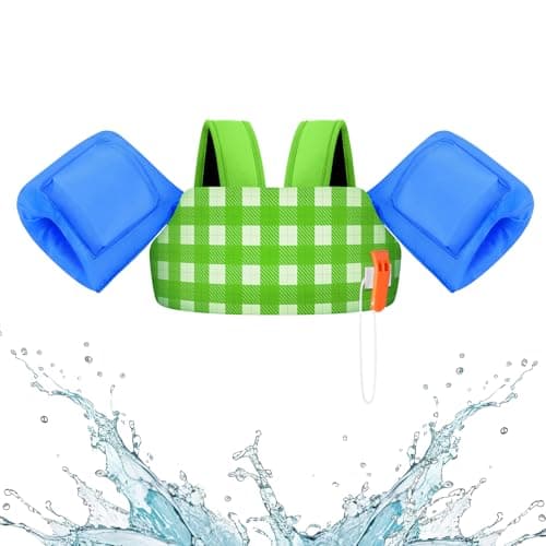 HeySplash Toddler Swim Vest, Toddler Floaties Fit 22-30-40-50-55 Lbs, Puddle Kids Jumper with Safety Strap, Arm Floaties Folat Water Wing Children Swim Aid,Swim Jacket for 3 4 5 6 Years Old Boys,Girls - Image 1