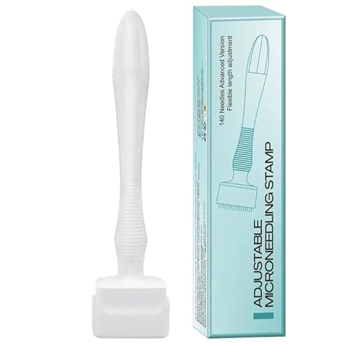Derma Stamp Microneedle Stamp for Face Skin Gentle Personal Care at Home Beauty Tool Portable Micro Stamp for Women Men 0.25mm - Image 1