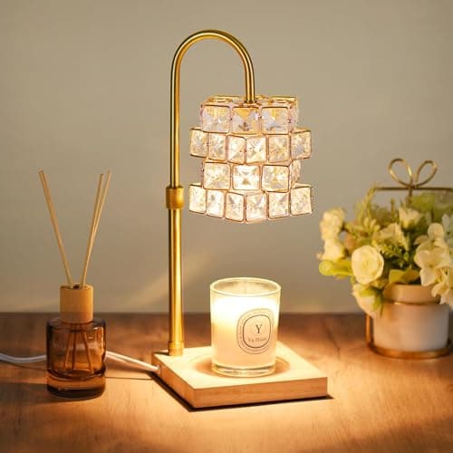 Alpharan Candle Warmer Lamp with Timer,Electric Candle Warmer Dimmable and Height Adjustable Wax Melt Warmer for Scented Wax Jar Candles,Aromatherapy Decorative Candle Heater Home Fragrance Warmer - Image 1