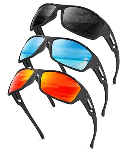 KALIYADI Sunglasses-Men Polarized Sports Sun-glasses: Mens Sun glasses Polarized UV400 Protection Running Cycling Outdoor - Image 1