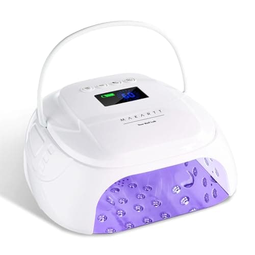 Makartt Professional LED Nail Lamp with Handle 30W Rechargeable Nail Dryer