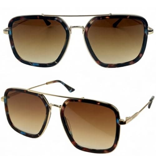 Trendy Oversized Square Aviator Sunglasses Womens,Stylish Gift for Women - Image 1