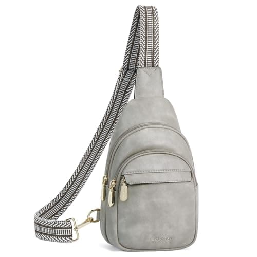 BOSTANTEN Small Sling Bag for Women - Leather Crossbody Fanny Pack Chest Bag for Travel - Image 1