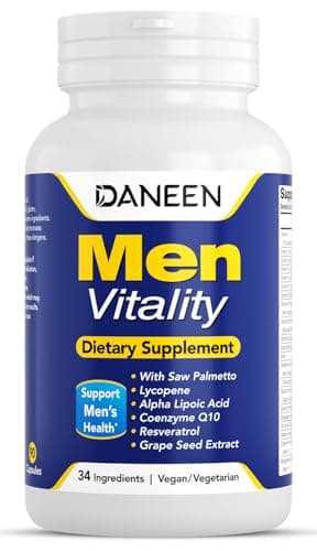 DANEEN Multivitamin for Men, High Potency Daily Vitality Formula for Energy, Immune Support & Overall Wellness, 34 Essential Ingredients, 90 Capsules - Image 1